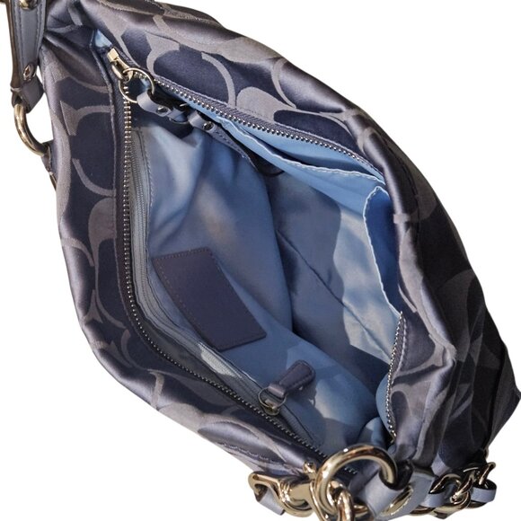 Coach Carly Signature Hobo Bag Blue - Picture 2 of 7